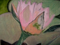early phase of small lotus painting