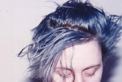 me with blue hair in 1994